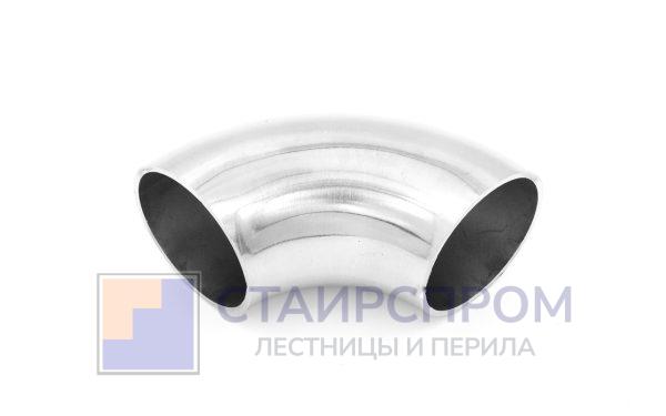 Отвод поручня под сварку Ø38.1х1.45 мм, полированный 400 Grit, (AISI 316)