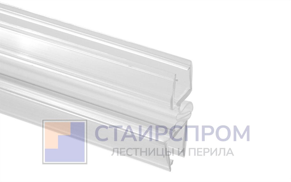 Уплотнитель для стекла в душевую кабину стекло-стекло 8мм зиг-заг 2,2 м - Stairsprom f3771067 592d 453e abbd e27546ed6f83