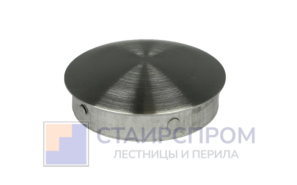 Заглушка штампованная на трубу Ø50.8х1.5 мм (AISI 304) шлифованная