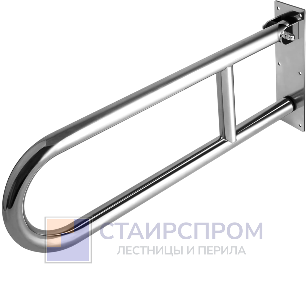 Поручень двойной откидной, Ø32 мм, AISI 304, GRIT 600 - Stairsprom f8016cd4 f6b8 4076 80bf 222a4b8e1c19