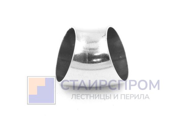 Отвод поручня под сварку Ø38.1х100/2х1.35 мм, 45°, полированный 400 Grit, (AISI 304)