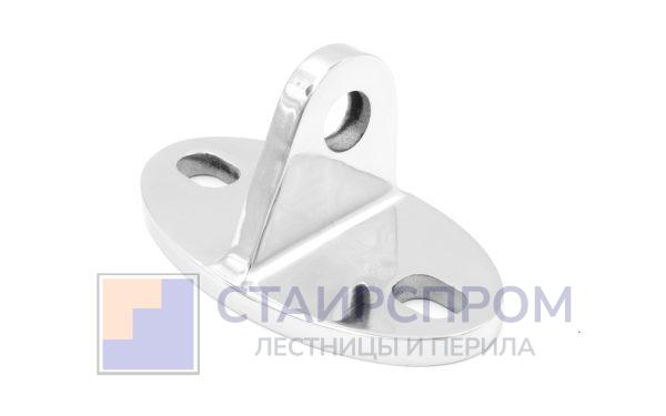 Крепление ванты(тяги) козырька к стене (AISI304), литое, полированное