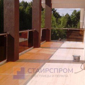 Ограждения для террас из стекла