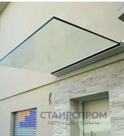 Козырьки и навесы из стекла