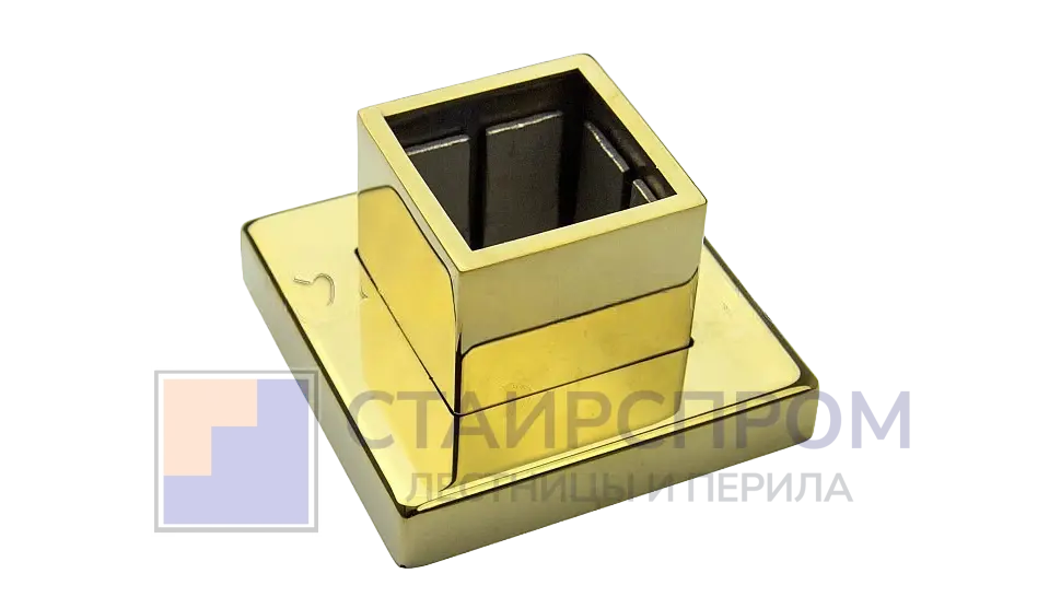 Цанга под 40х40 мм, под золото (AISI 304) - Stairsprom a5acc325 ffb5 41b5 8d93 ffe79bc38224