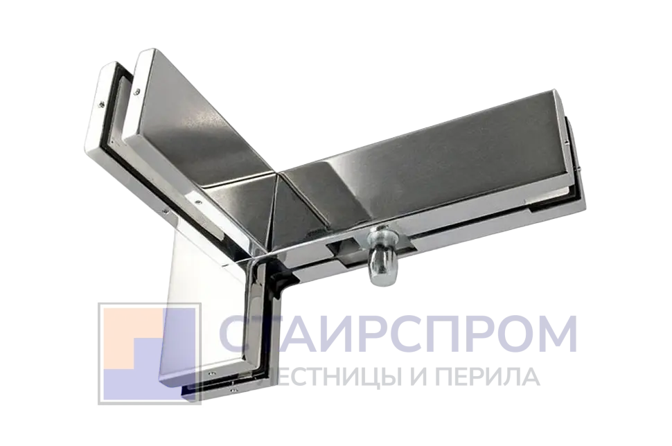 Фитинг угловой с осью и ребром жесткости, правый, шлифованный - Stairsprom 42164a97 ccf8 4260 aa7b 201a16833eac