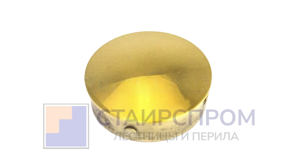 Заглушка штампованная Ø38х1.5 мм, (AISI 304), под золото - Stairsprom 392809af 0032 4553 b98d edcbd8384e8d