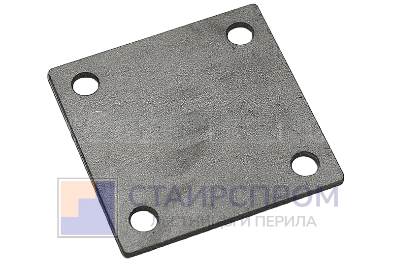 Фланец нержавеющий 71х71х3 мм, матовый - Stairsprom dcfd1590 fc99 4337 8d8c f5e93265011e